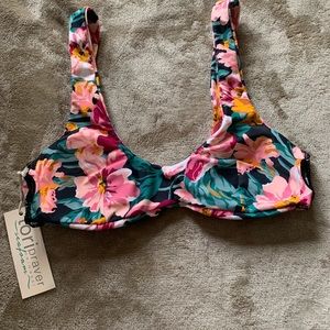 Tori Praver Swimwear Women's Floral Bikini Top